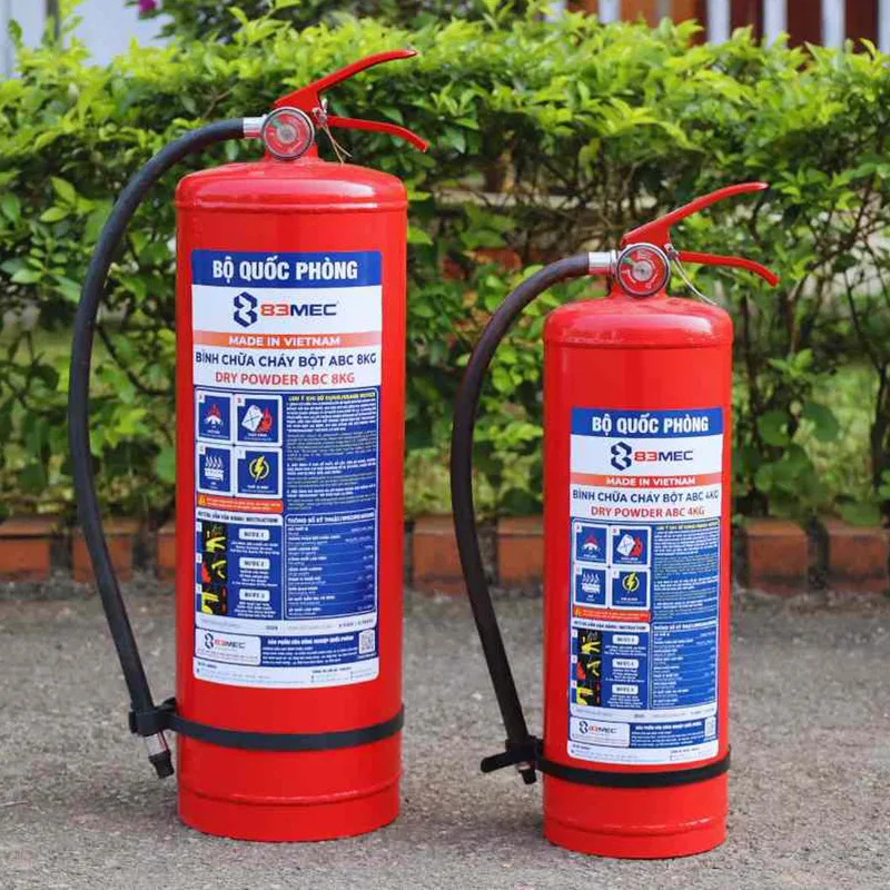 Bình chữa cháy bột ABC 8kg BQP 83MEC (Bộ Quốc Phòng)