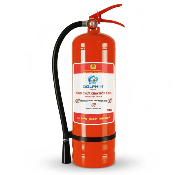 Bình chữa cháy bột ABC 8kg Dolphin DPA-ABC8 (Bộ Công An)