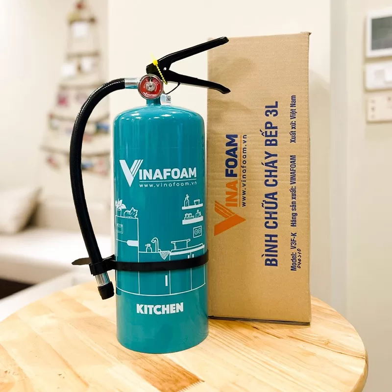 Bình chữa cháy nhà bếp VinaFoam V3F-K (Tem kiểm định)