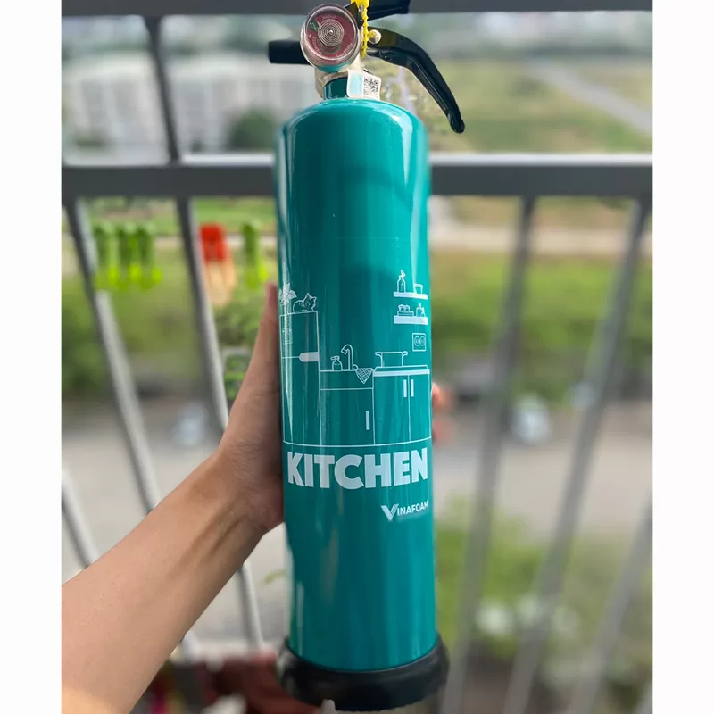 Bình chữa cháy nhà bếp VinaFoam V1F (Tem kiểm định)