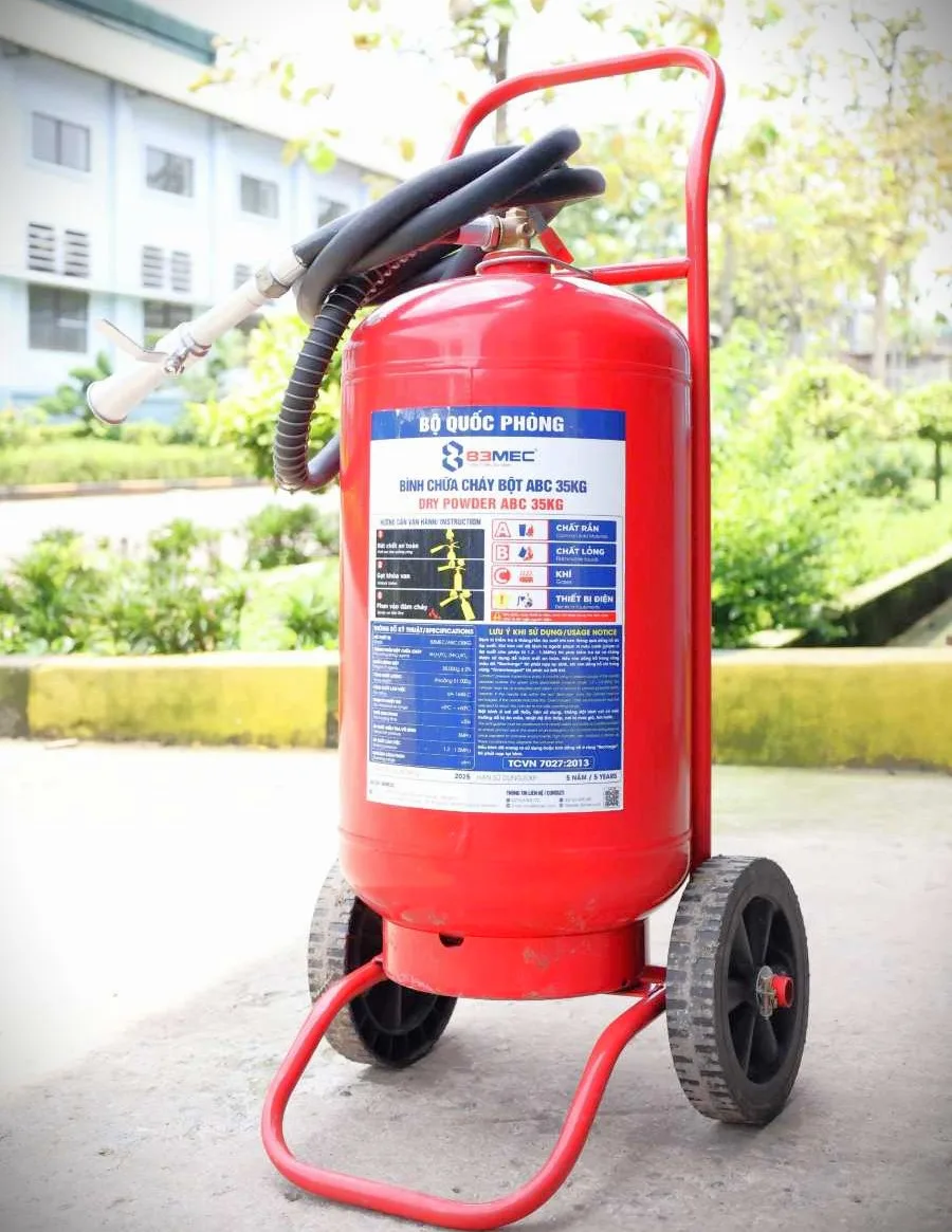 Bình chữa cháy xe đẩy bột ABC 35kg BQP 83MEC (BQP)