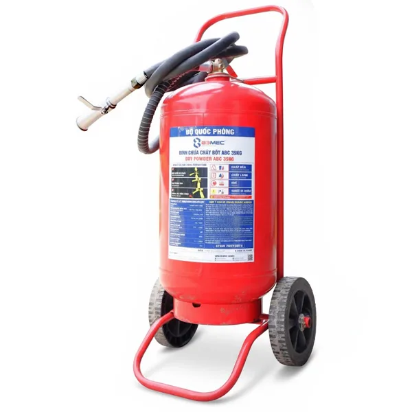 Bình chữa cháy xe đẩy bột ABC 35kg 83MEC-BQP (Tem KĐ)